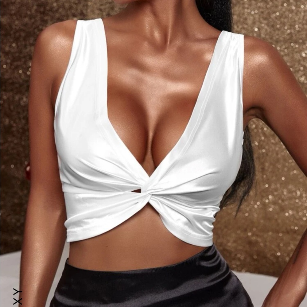 SHEIN twist crop top size m